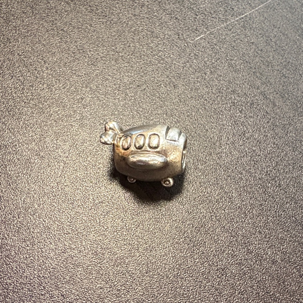 Pandora Silver Airplane Charm Bracelet